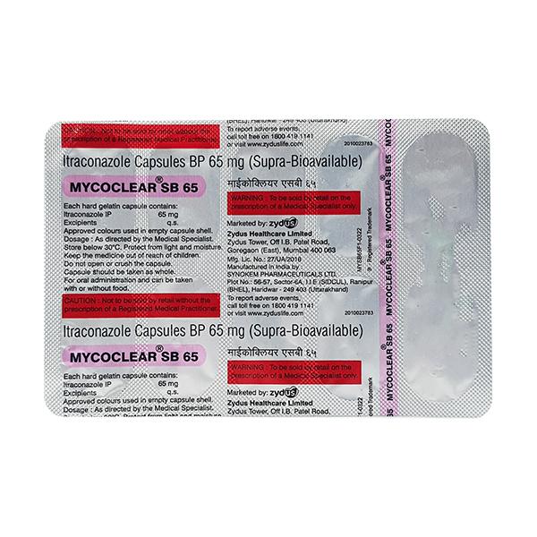 MYCOCLEAR SB 65 Capsule 10's