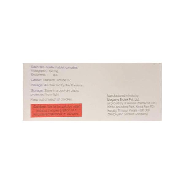VILDANA 50mg Tablet 10's
