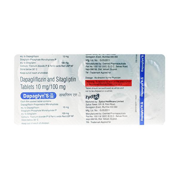 DAPAGLYN S 10/100 Tablet 10's