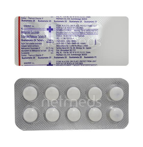 Sustameto 25mg Tablet 10'S