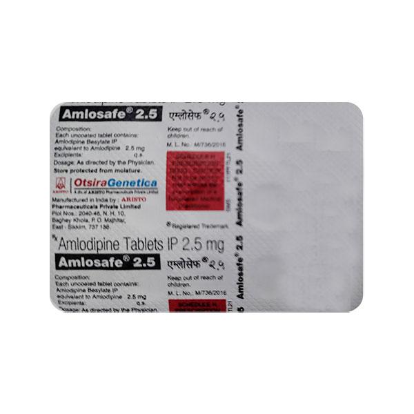 AMLOSAFE 2.5 Tablet 15's