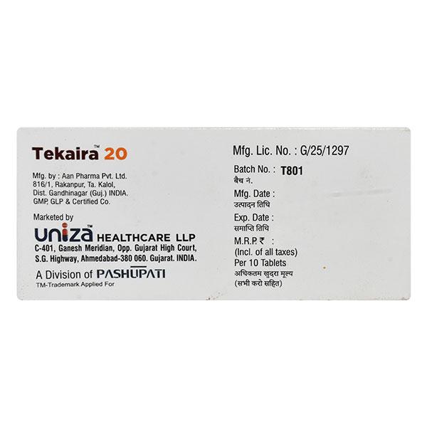 TEKAIRA 20 Tablet 10's