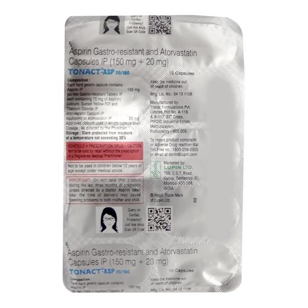 TONACT ASP 20/150 Capsule 10's