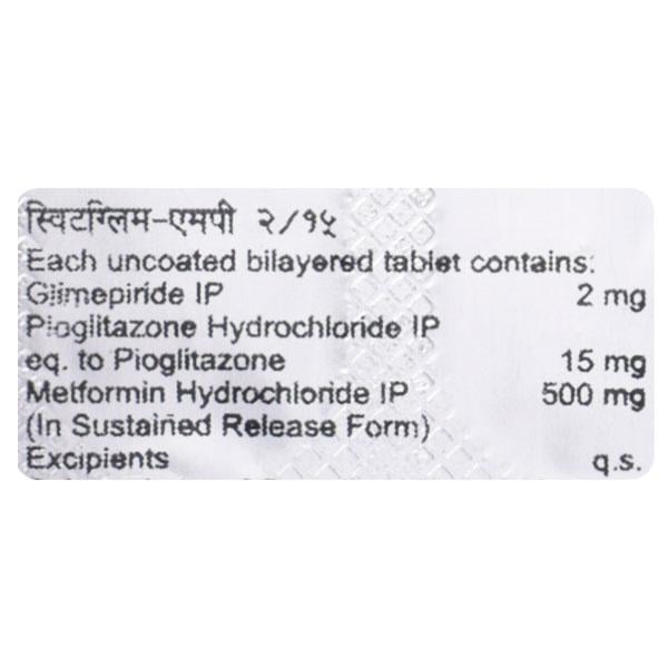 Switglim MP 2/15/500mg Tablet 10'S