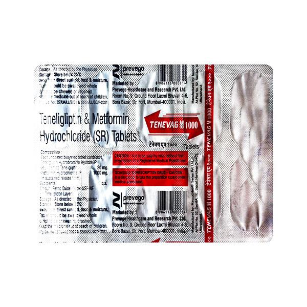 TENEVAG M 1000 Tablet 10's
