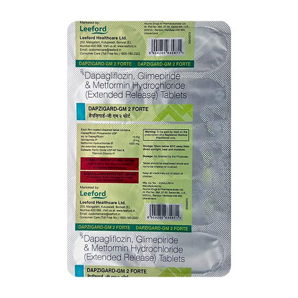 DAPZIGARD GM 2 FORTE Tablet 10's