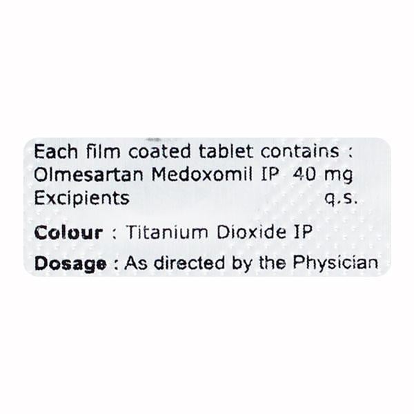 OLMESMART 40mg Tablet 10's