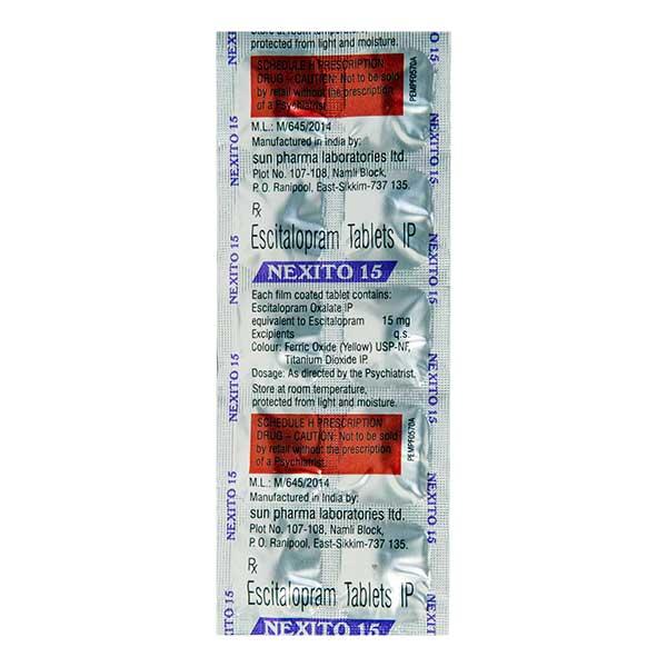 NEXITO 15mg Tablet 10's