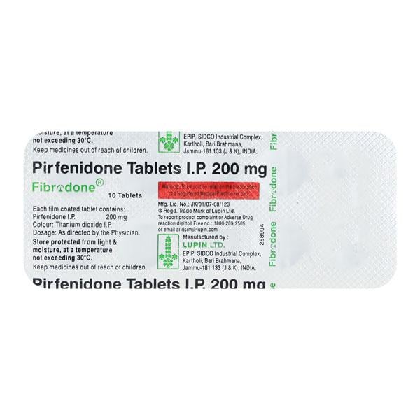 Fibrodone 200mg Tablet 10'S