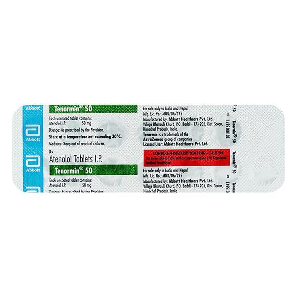 Tenormin 50mg Tablet 14'S