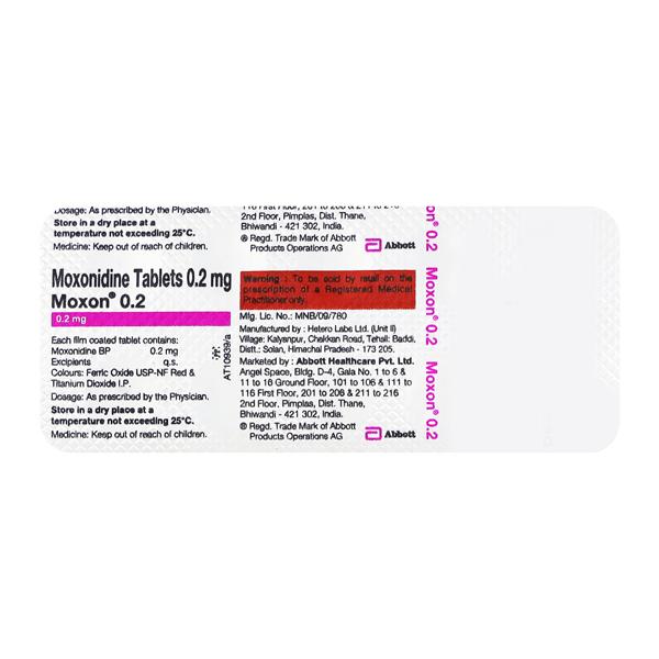 Moxon 0.2mg Tablet 10'S
