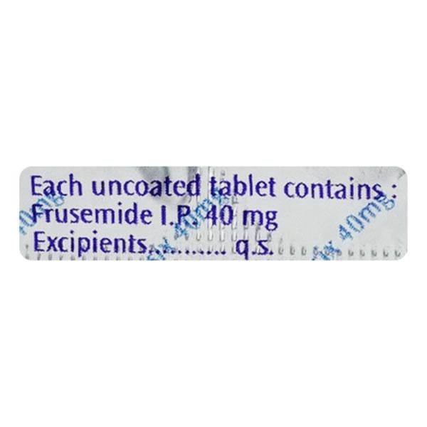 Lasix 40mg Tablet 15'S