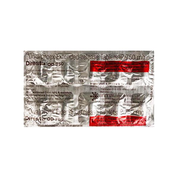 Diresta OD 750mg Tablet 10'S