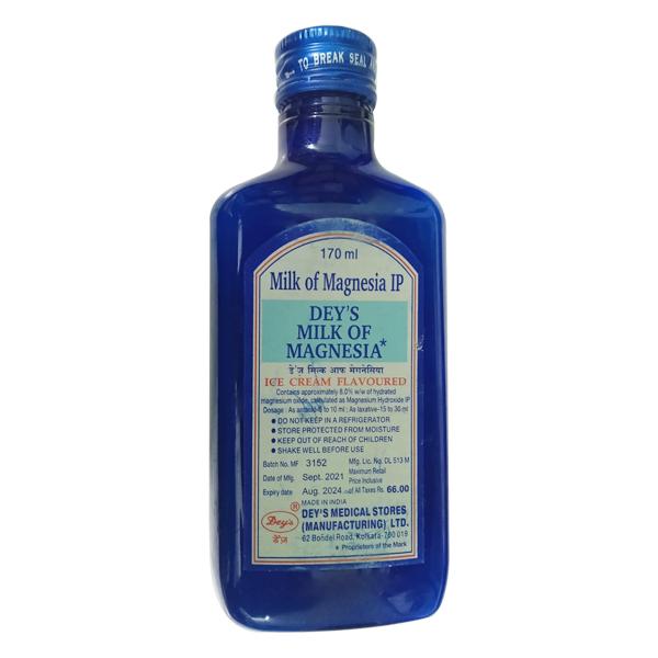 DEY'S MILK OF MAGNESIA ICE CREAM FLAVOURED Liquid 170ml