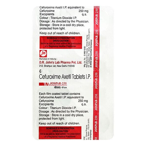 Jospar 250mg Tablet 10'S
