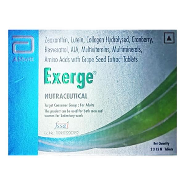 EXERGE NEUTRACEUTICAL Tablet 15's