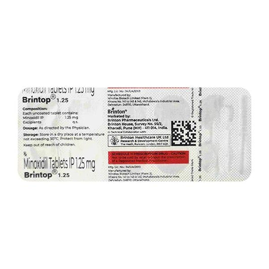 BRINTOP 1.25mg Tablet 10's