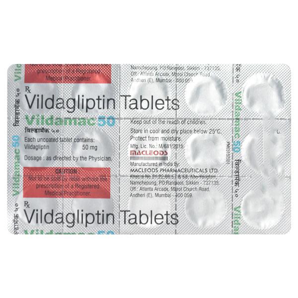 VILDAMAC 50mg Tablet 15's