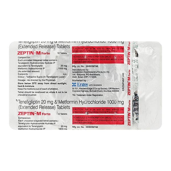 ZEPTIN M FORTE Tablet 10's