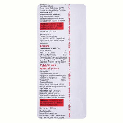 VYLDA D 10/100 Tablet 10's