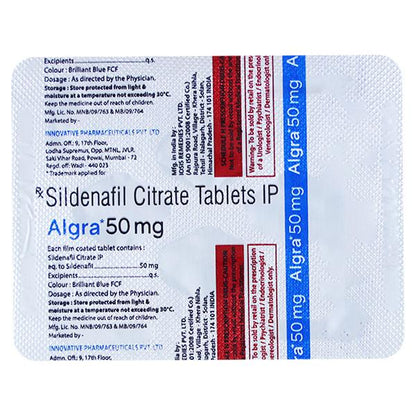 ALGRA 50mg Tablet 4's