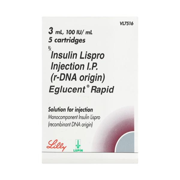 Eglucent Rapid 100IU Cartridge 3ml