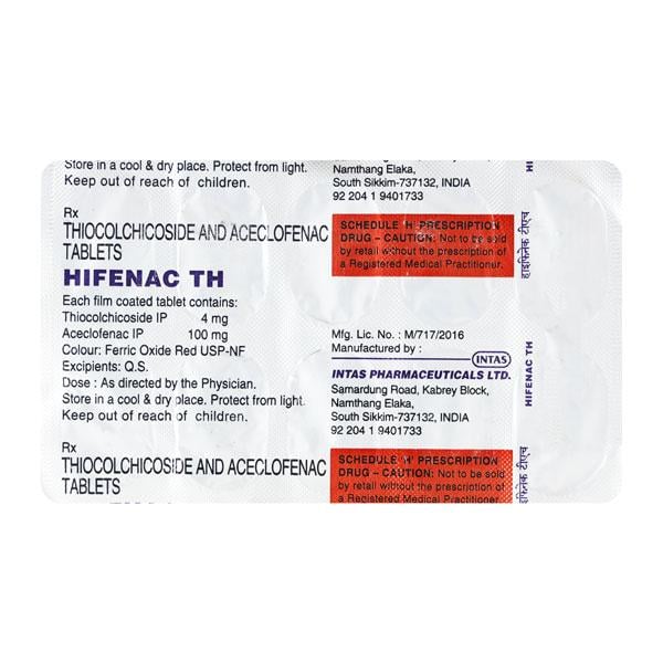 Hifenac TH 8 Tablet 10 'S