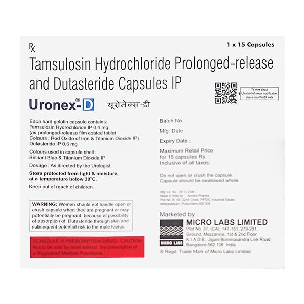 URONEX D Capsule 15's