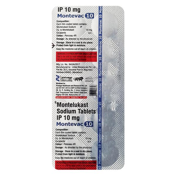 MONTEVAC 10 Tablet 10's