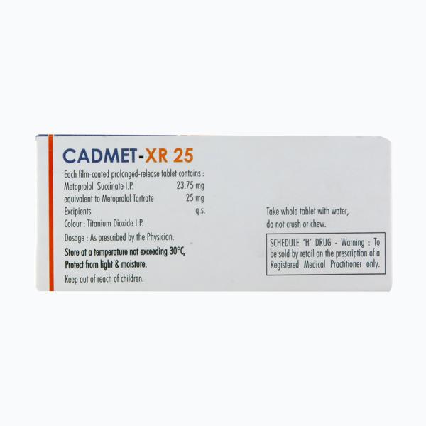 Cadmet XR 25mg Tablet 10'S