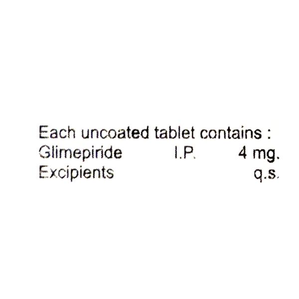 GLIMED 4mg Tablet 10's