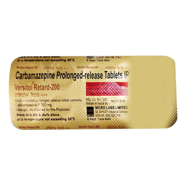 Versitol Retard 200mg Tablet 10'S