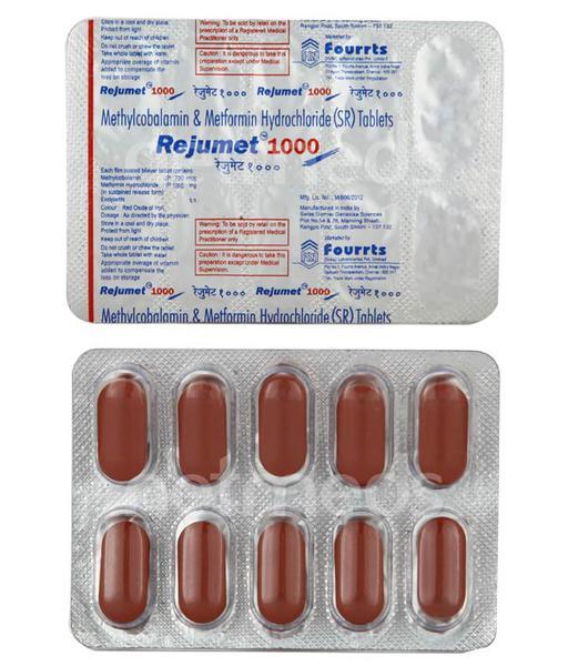 Rejumet 1000mg Tablet 10'S