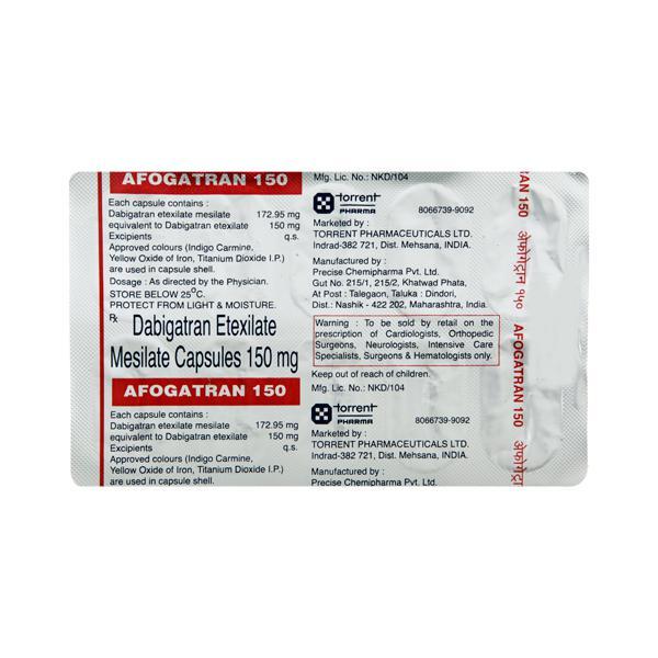 Afogatran 150mg Capsule 10'S
