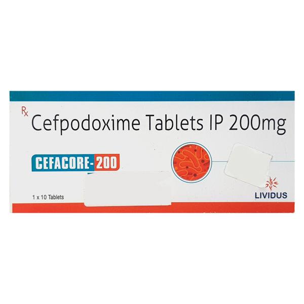 CEFACORE 200 Tablet 10's