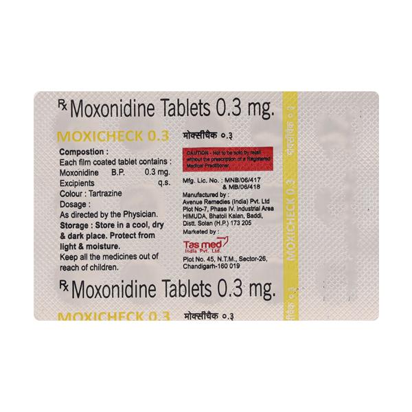 MOXICHECK 0.3mg Tablet 15's