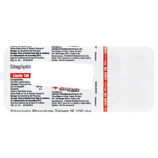 LINSITA 100 Tablet 10's