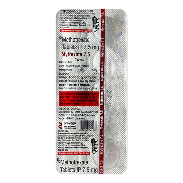 MYTREXATE 7.5 Tablet 10's