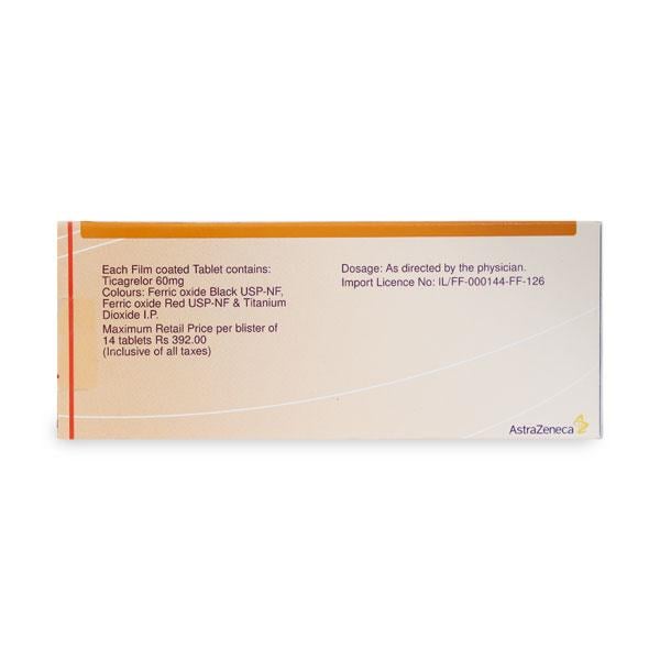 Brilinta 60mg Tablet 14'S