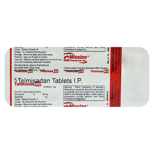 TELMISON 40 Tablet 10's