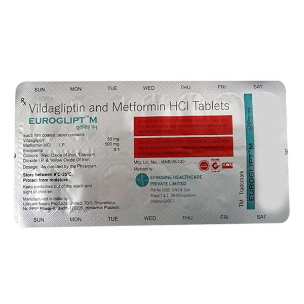 EUROGLIPT M Tablet 14's