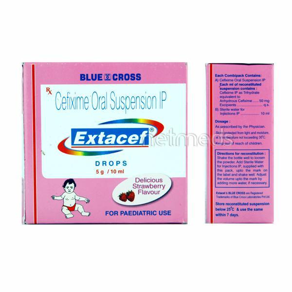 Extacef Delicious Strawberry Flavour Drops 10ml