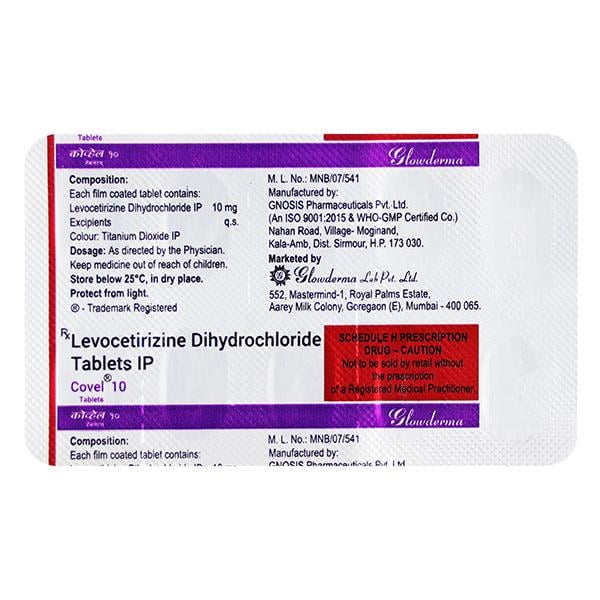 Covel 10mg Tablet 10'S
