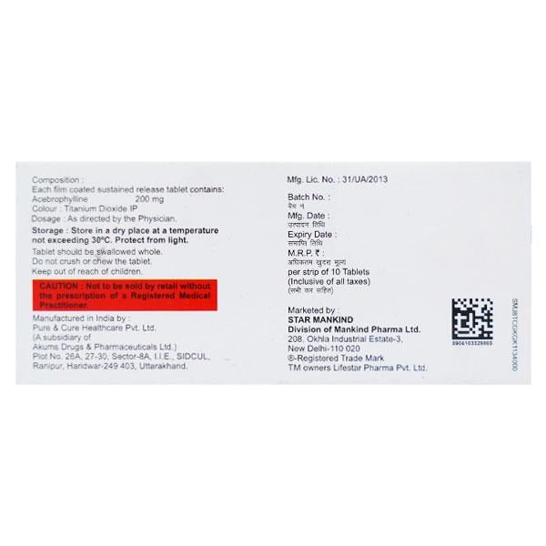 ABIWAYS 200 SR Tablet 10's