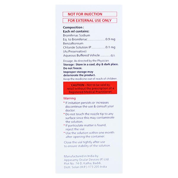 BROMEDAC 0.09% Eye Drops 5ml