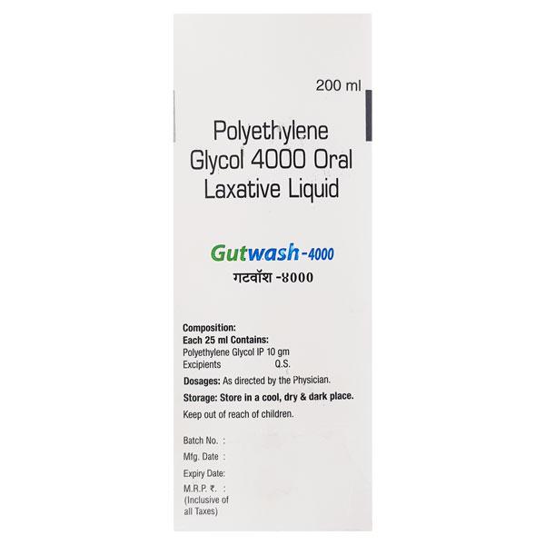 GUTWASH 4000 Sugar Free Liquid 200ml