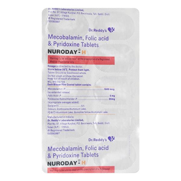 Nuroday H Tablet 10'S