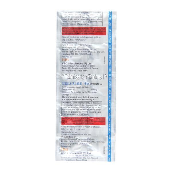Telcure 40mg Tablet 10'S