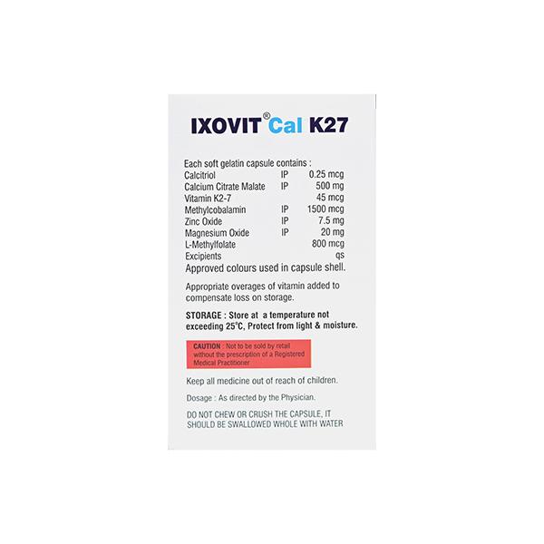 IXOVIT CAL K27 Softgel Capsule 10's