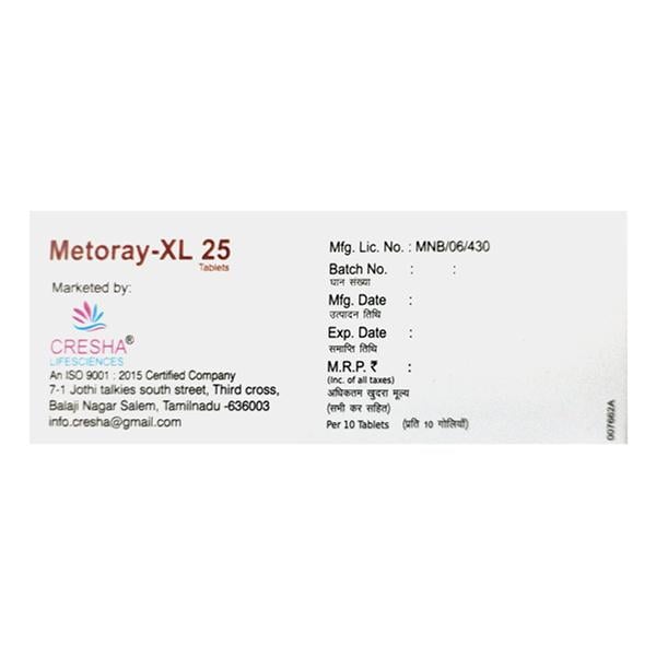 METORAY XL 25 Tablet 10's